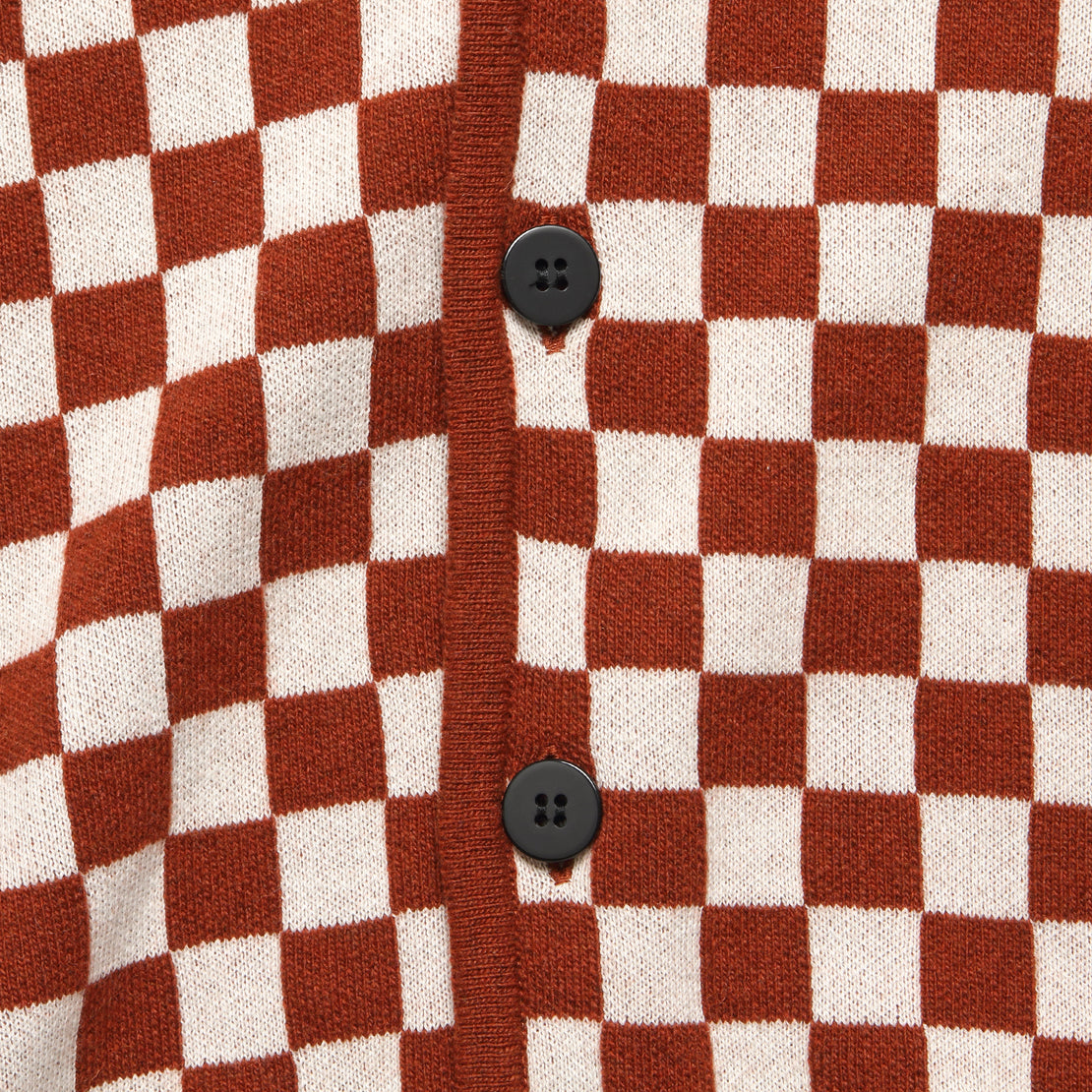 Check Merino Cardigan - Brick - Knickerbocker - STAG Provisions - Tops - Sweater