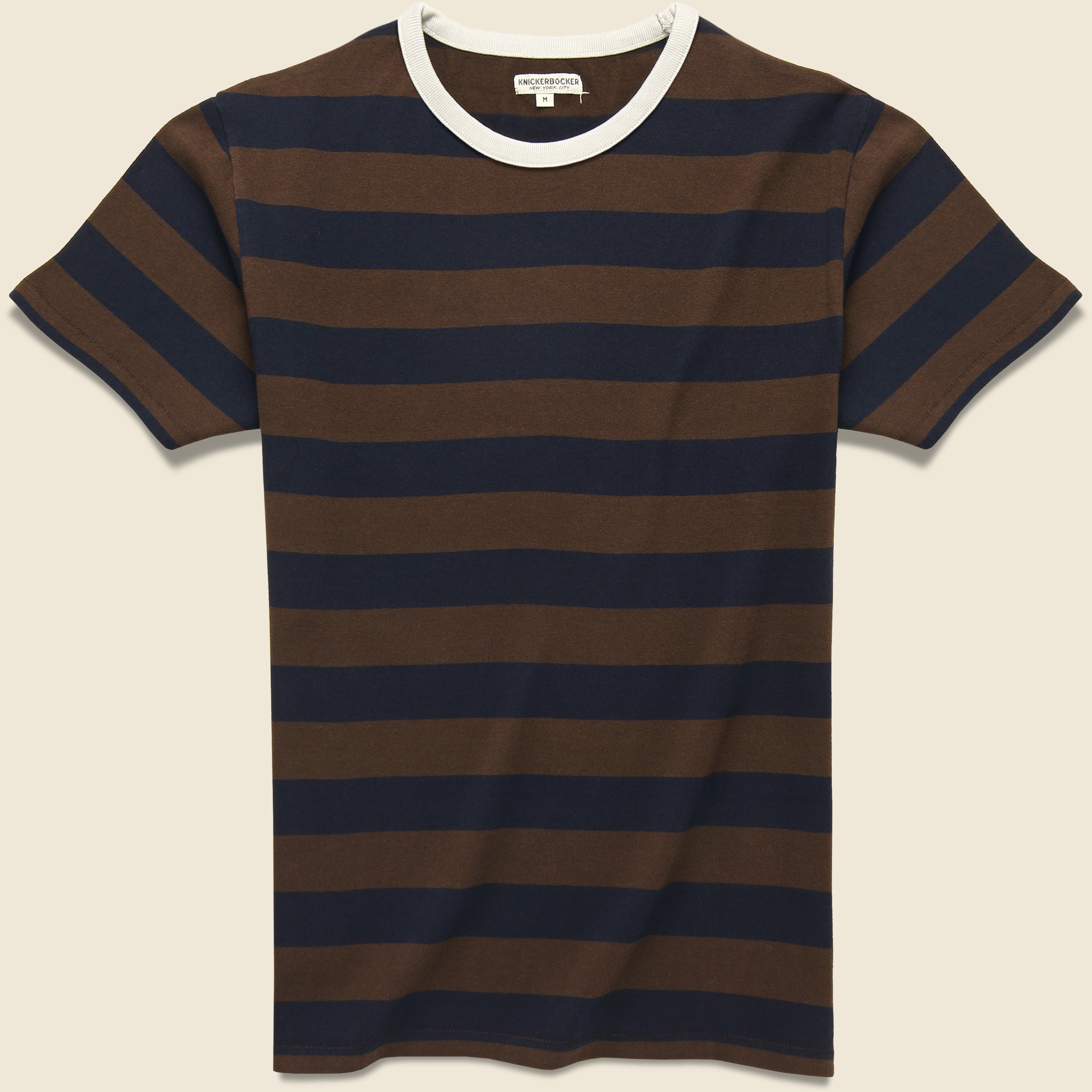 Mojave Striped Tee - Chocolate/Plum/Navy - Knickerbocker - STAG Provisions - Tops - S/S Tee