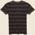 Mojave Striped Tee - Chocolate/Plum/Navy - Knickerbocker - STAG Provisions - Tops - S/S Tee