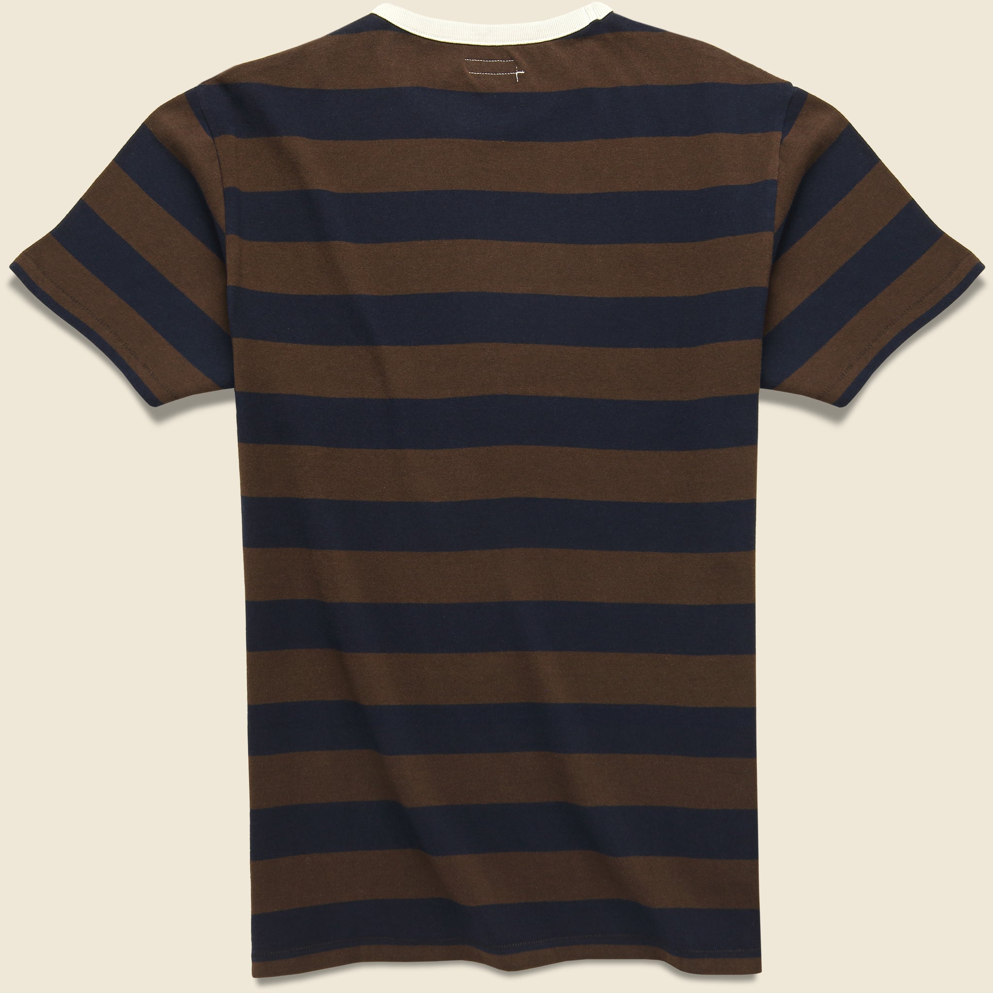 Mojave Striped Tee - Chocolate/Plum/Navy - Knickerbocker - STAG Provisions - Tops - S/S Tee