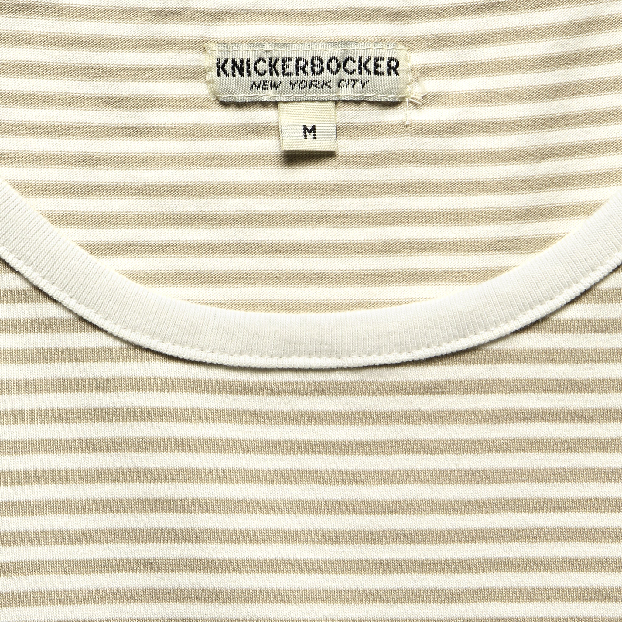 
                          Mod Striped Tee - White/Tan - Knickerbocker - STAG Provisions - Tops - S/S Tee
                        