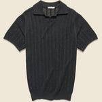 Garden Polo - Black - Knickerbocker - STAG Provisions - Tops - S/S Knit