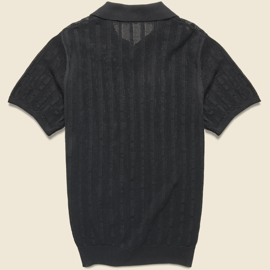 Garden Polo - Black - Knickerbocker - STAG Provisions - Tops - S/S Knit