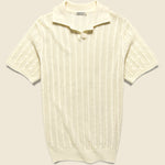 Garden Polo - Natural - Knickerbocker - STAG Provisions - Tops - S/S Knit