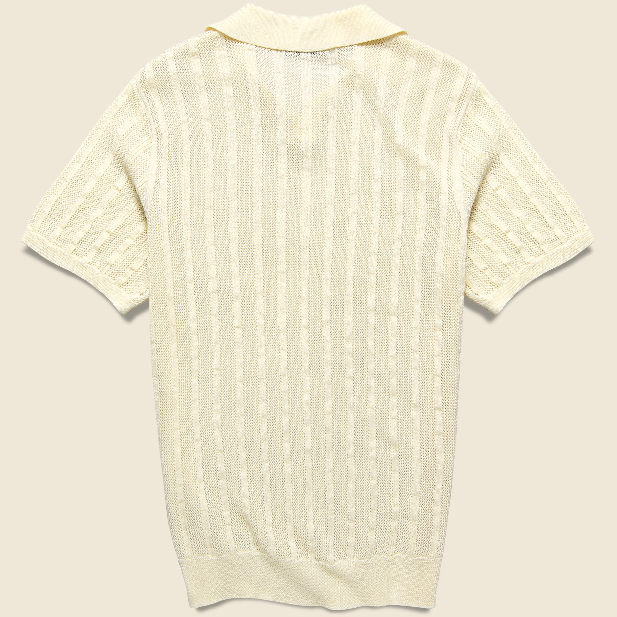 Garden Polo - Natural - Knickerbocker - STAG Provisions - Tops - S/S Knit