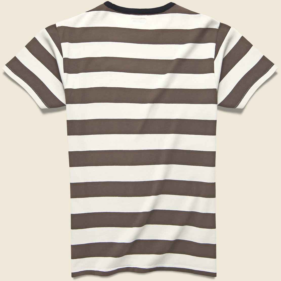 Mojave Striped Tee - White/Brown - Knickerbocker - STAG Provisions - Tops - S/S Tee