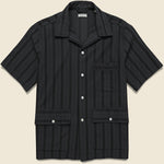 Hemingway Shirt - Black - Knickerbocker - STAG Provisions - Tops - S/S Woven - Other Pattern