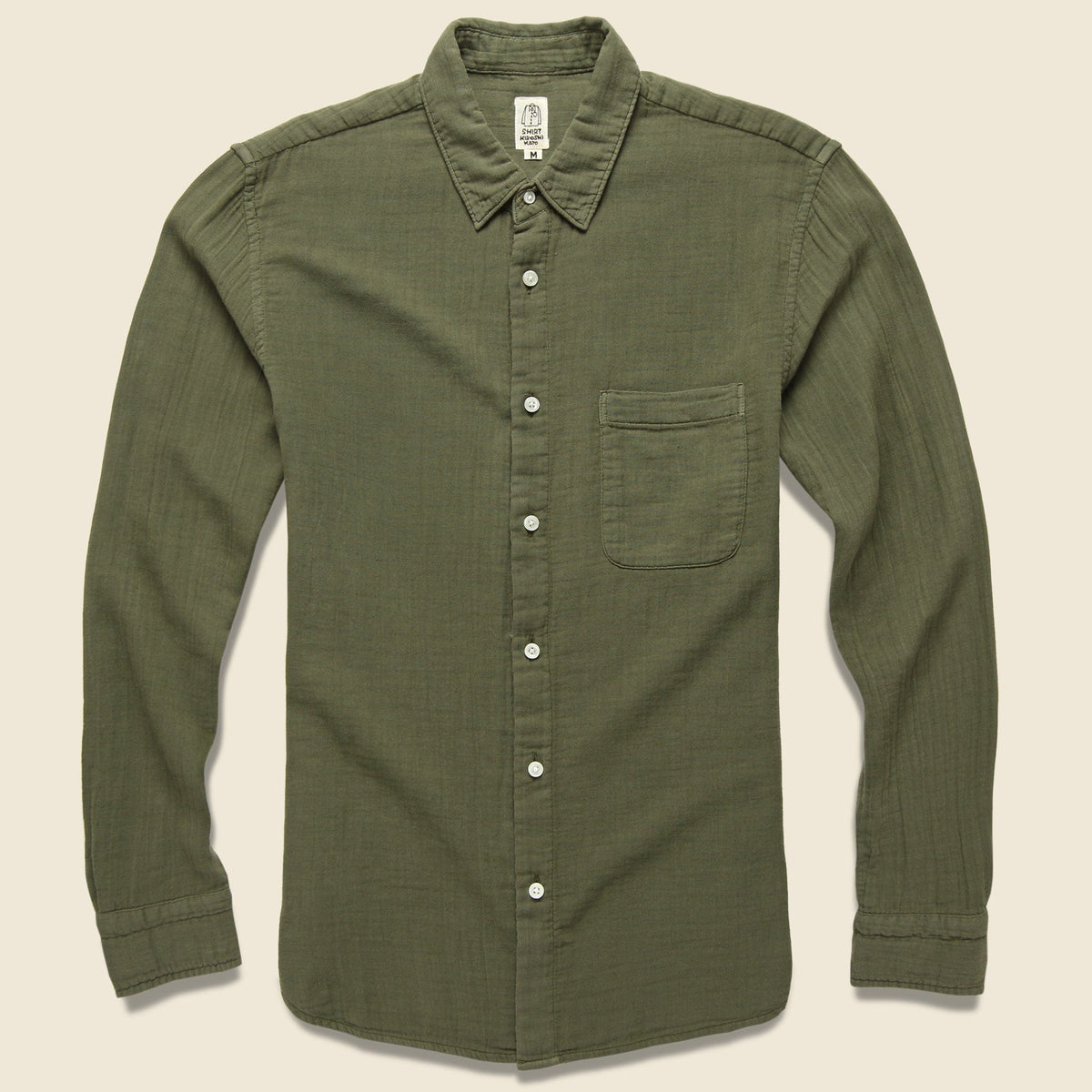 Vintage Double Gauze Shirt - Military Green