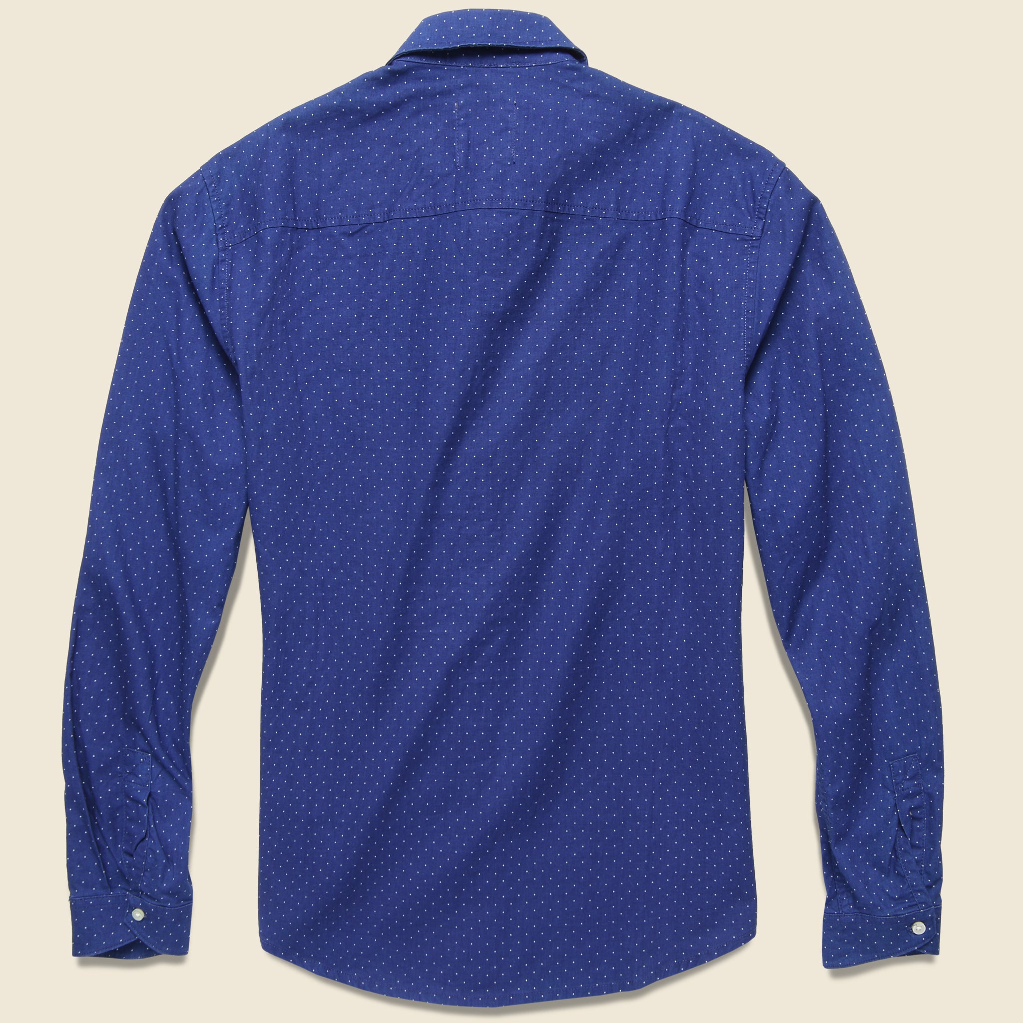 Interpoint Shirt - Indigo - Life After Denim - STAG Provisions - Tops - L/S Woven - Dot
