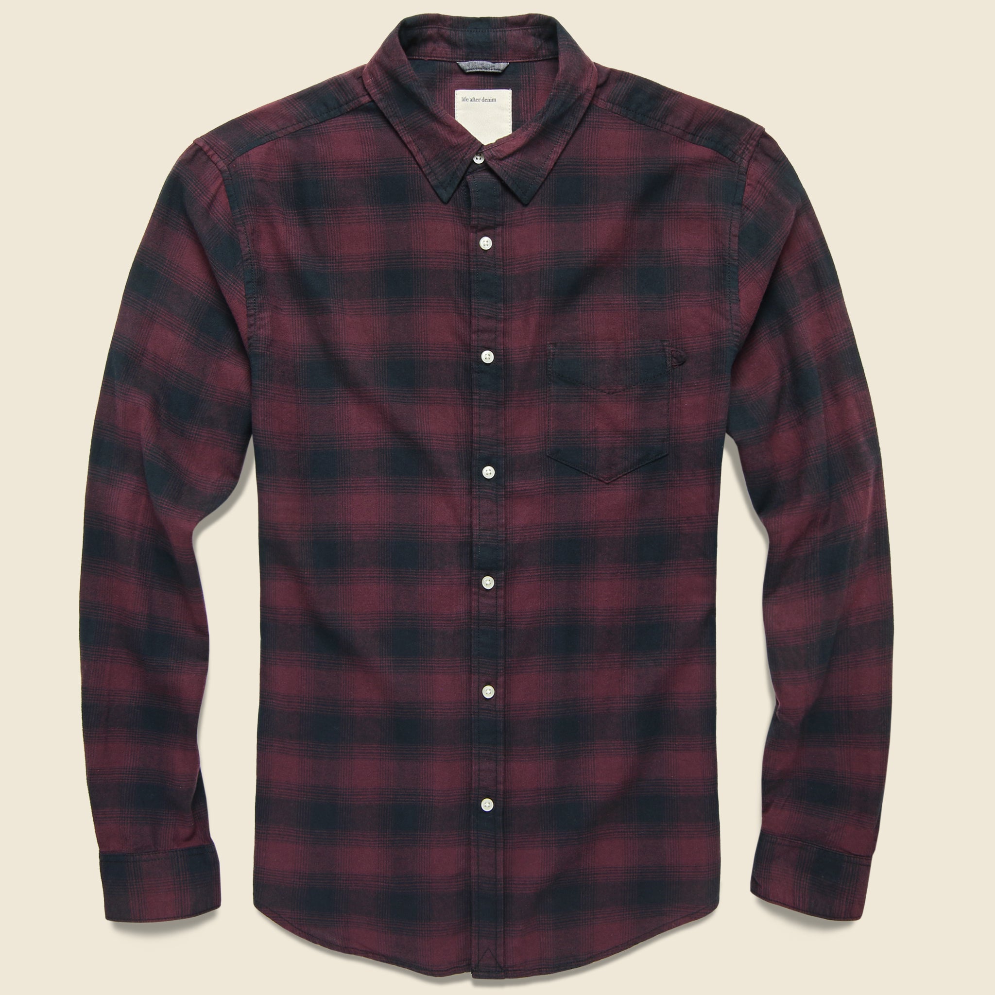 Lumberjack Flannel - Little Burgundy - Life After Denim - STAG Provisions - Tops - L/S Woven - Plaid