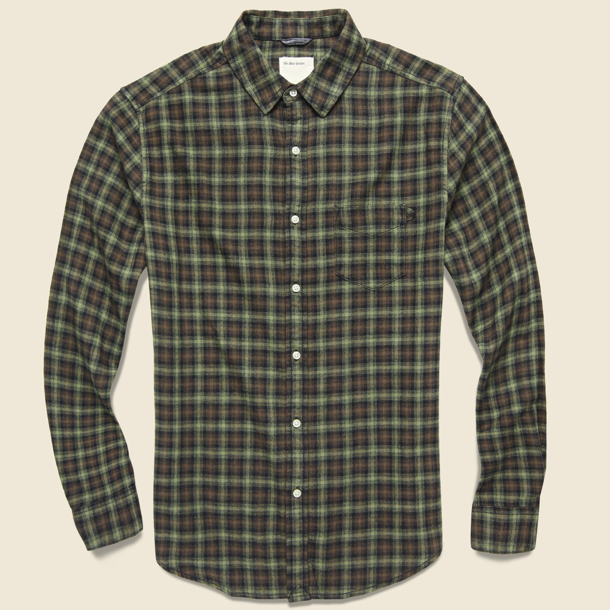 Sherbrooke Flannel - Caribou - Life After Denim - STAG Provisions - Tops - L/S Woven - Plaid
