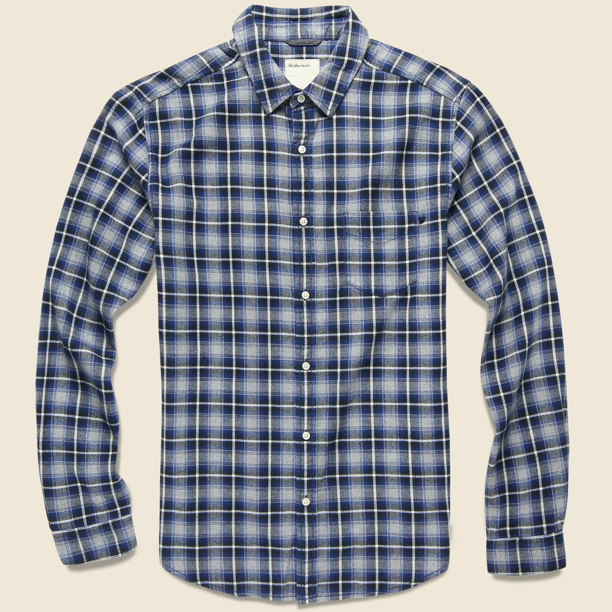 Retrograde Shirt - Midnight - Life After Denim - STAG Provisions - Tops - L/S Woven - Plaid