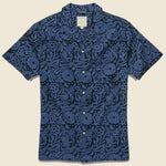 Otomi Shirt - Blue Agave - Life After Denim - STAG Provisions - Tops - S/S Woven - Floral