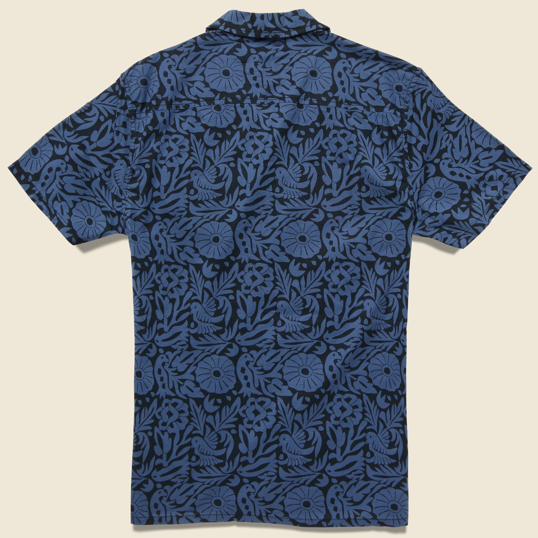 Otomi Shirt - Blue Agave - Life After Denim - STAG Provisions - Tops - S/S Woven - Floral