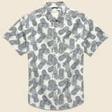 Pineapple Express Shirt - White - Life After Denim - STAG Provisions - Tops - S/S Woven - Other Pattern