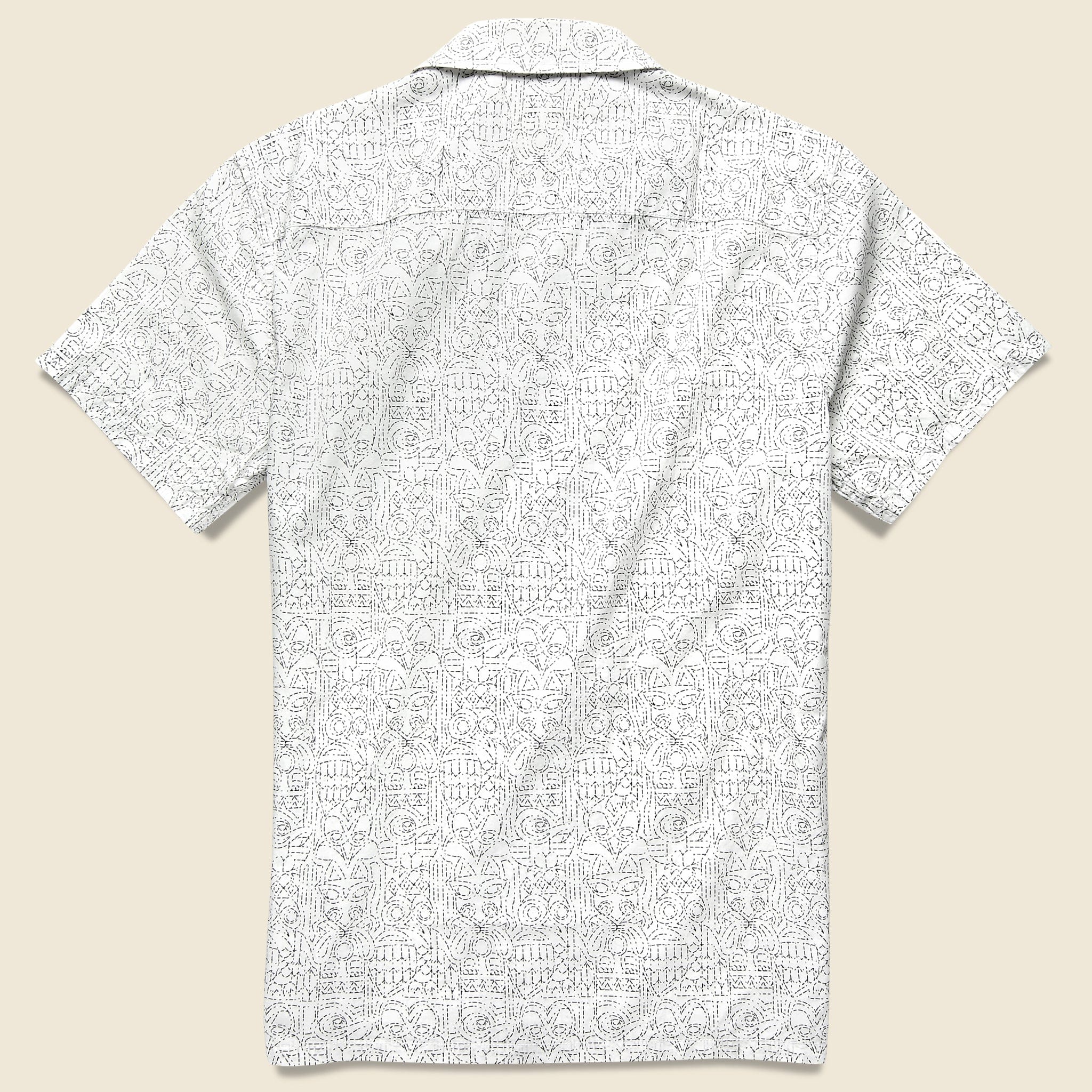 Totem Shirt - White - Life After Denim - STAG Provisions - Tops - S/S Woven - Other Pattern