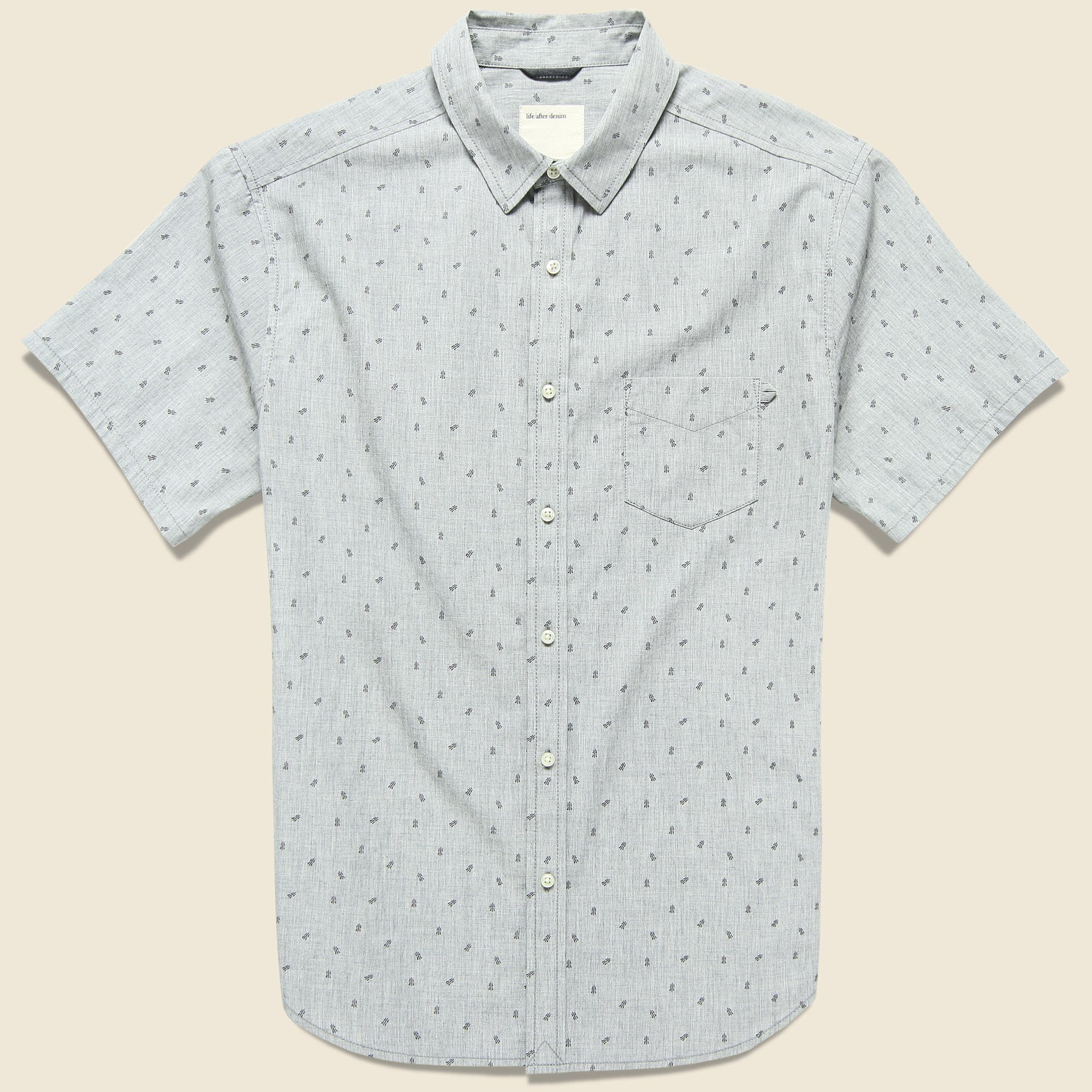 Taronga Shirt - Grey - Life After Denim - STAG Provisions - Tops - S/S Woven - Other Pattern