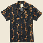 Kanga Shirt - Black - Life After Denim - STAG Provisions - Tops - S/S Woven - Floral