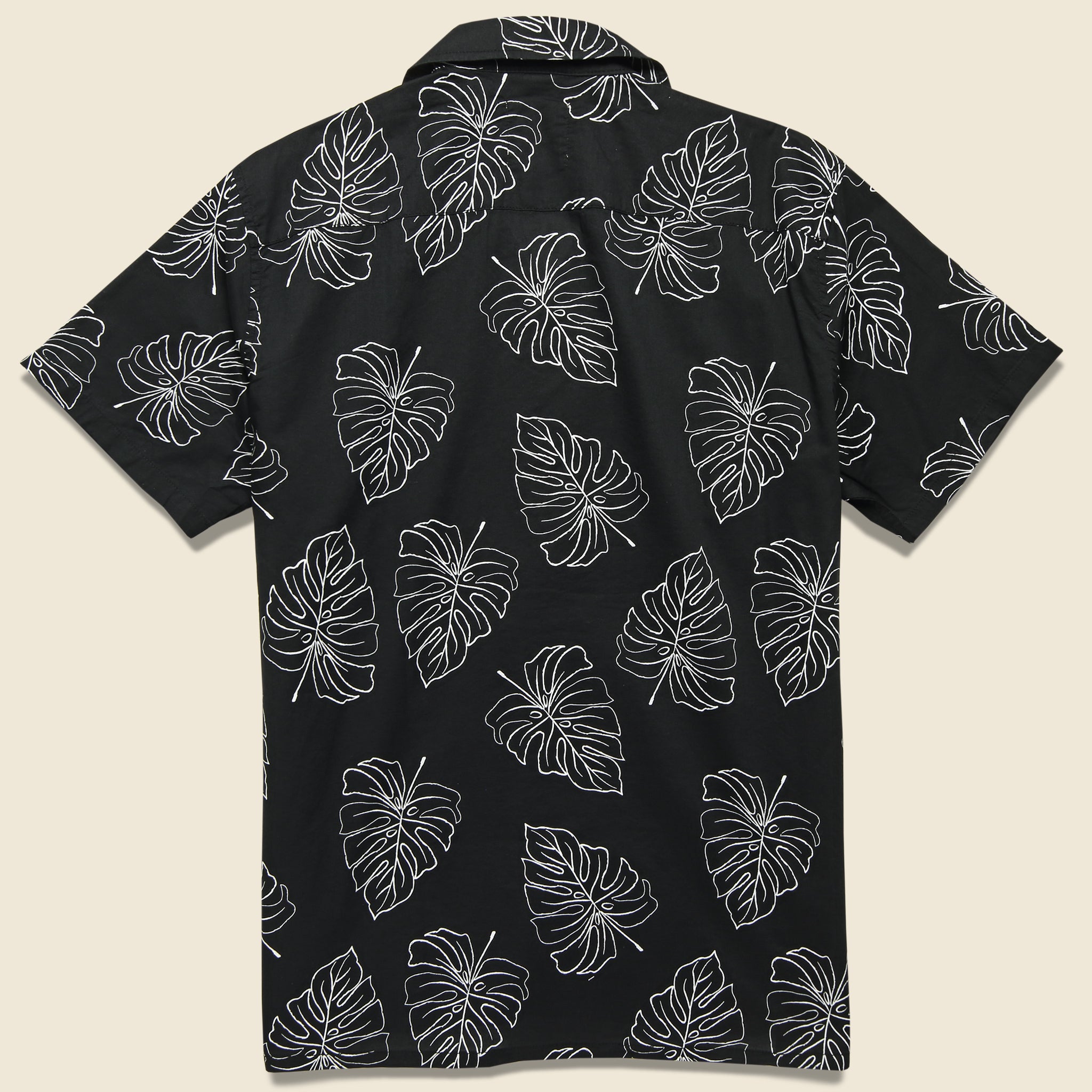 
                          Monstera Leaf Shirt - Black - Life After Denim - STAG Provisions - Tops - S/S Woven - Floral
                        