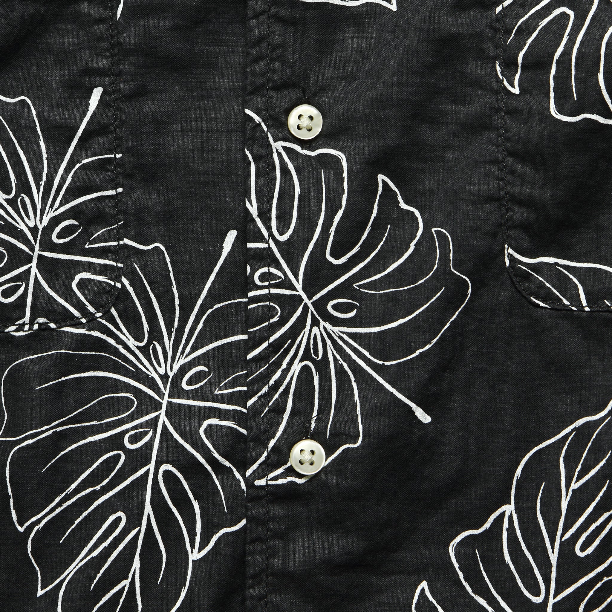 
                          Monstera Leaf Shirt - Black - Life After Denim - STAG Provisions - Tops - S/S Woven - Floral
                        