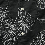 Monstera Leaf Shirt - Black - Life After Denim - STAG Provisions - Tops - S/S Woven - Floral