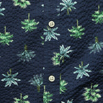 Rainforest Seersucker Shirt - Ocean Blue - Life After Denim - STAG Provisions - Tops - S/S Woven - Floral