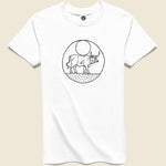 Moon Bull Tee - White - House of LAND - STAG Provisions - Tops - S/S Tee - Graphic