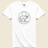 Moon Bull Tee - White - House of LAND - STAG Provisions - Tops - S/S Tee - Graphic