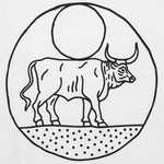 Moon Bull Tee - White - House of LAND - STAG Provisions - Tops - S/S Tee - Graphic