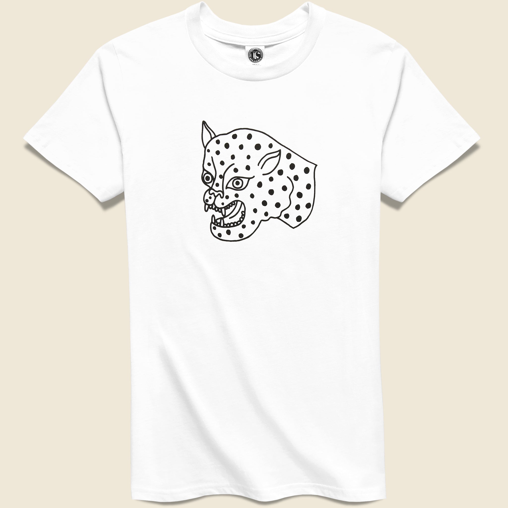 Leopard Tee - White - House of LAND - STAG Provisions - Tops - S/S Tee - Graphic