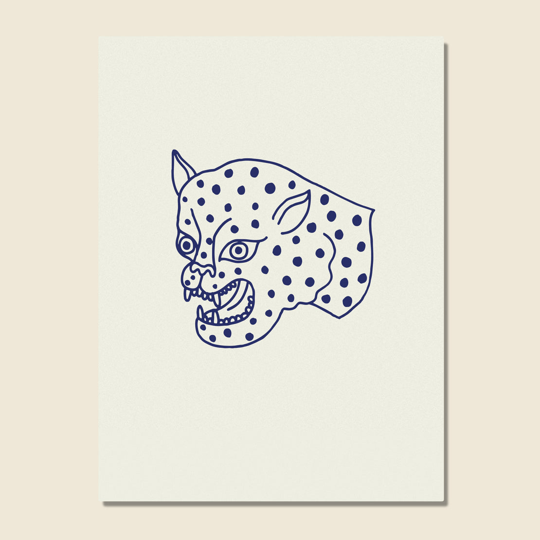 House of LAND Unframed Print - Leopard