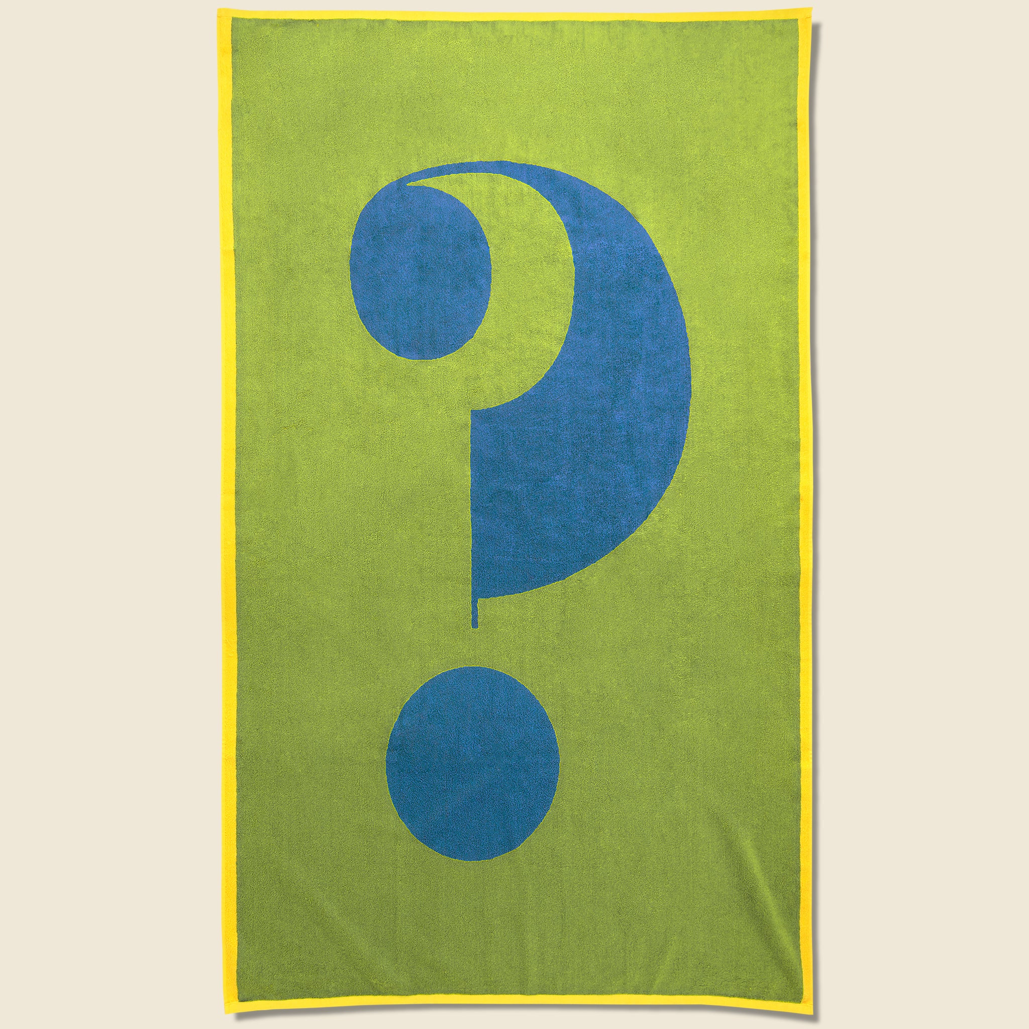 Question Towel - Green/Blue - Lateral Objects - STAG Provisions - Gift - Towel