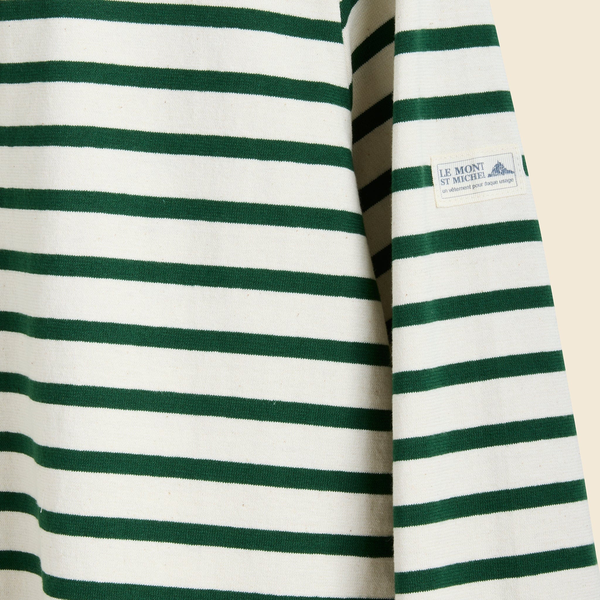 
                          Tilda Mariner Stripe Tee - Off White/Green - Le Mont Saint Michel - STAG Provisions - W - Tops - L/S Knit
                        