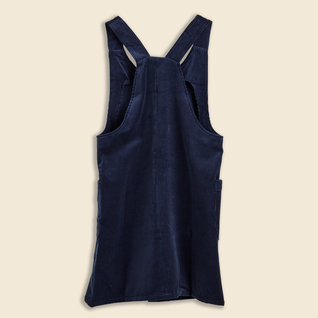 Rose - Corduroy Strap Dress - Navy - Le Mont Saint Michel - STAG Provisions - W - Onepiece - Dress
