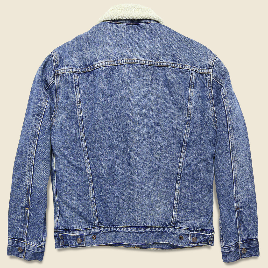 Ex-Boyfriend Sherpa Trucker Jacket - Mid Blue - Levis Premium - STAG Provisions - W - Outerwear - Coat/Jacket