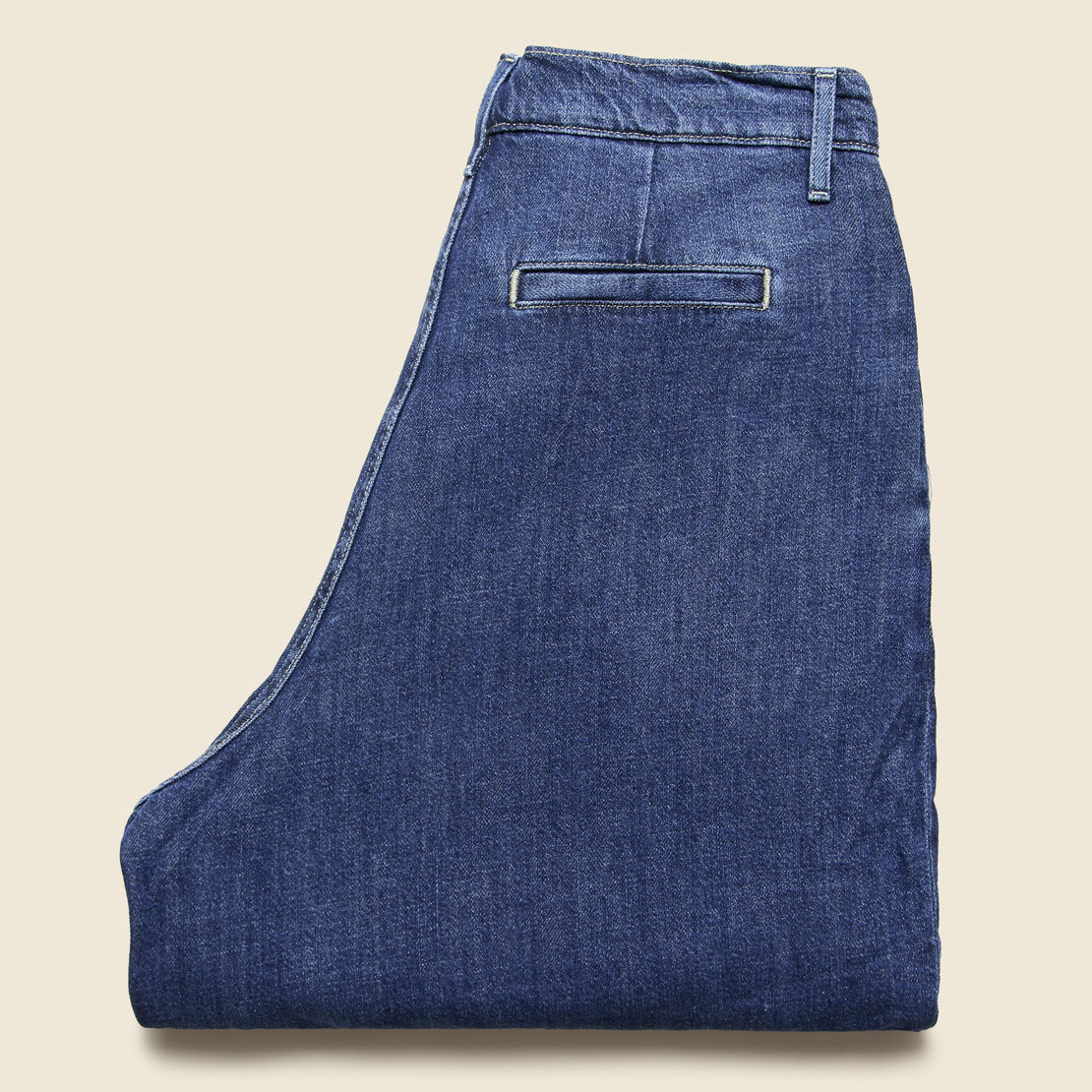 Wide Leg Pleated Jean - Afina Indigo - Levis Premium - STAG Provisions - W - Pants - Denim
