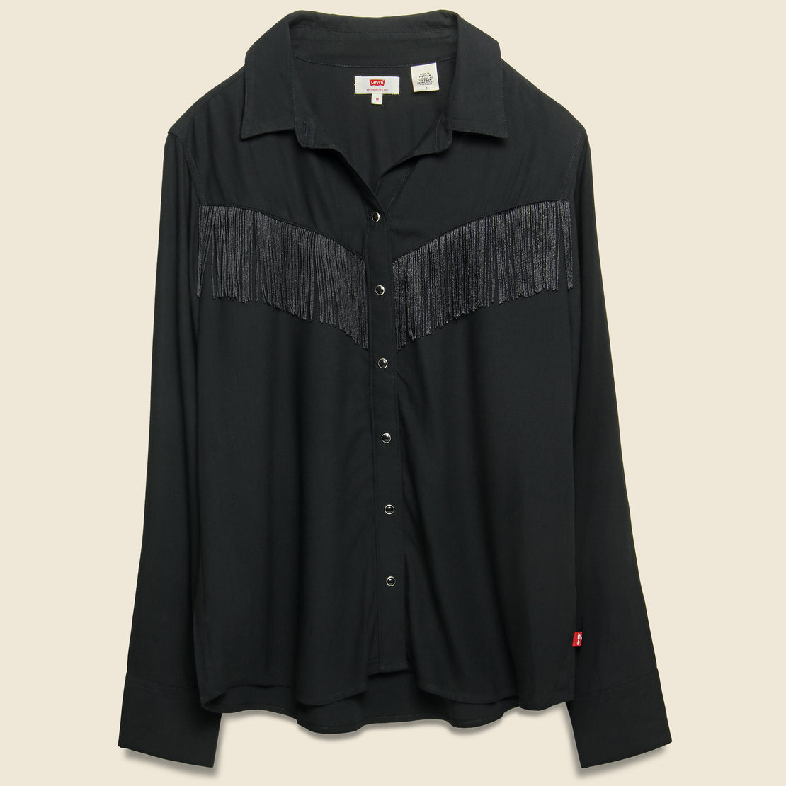 Levis Premium Western Fringe Selita Shirt - Meteorite