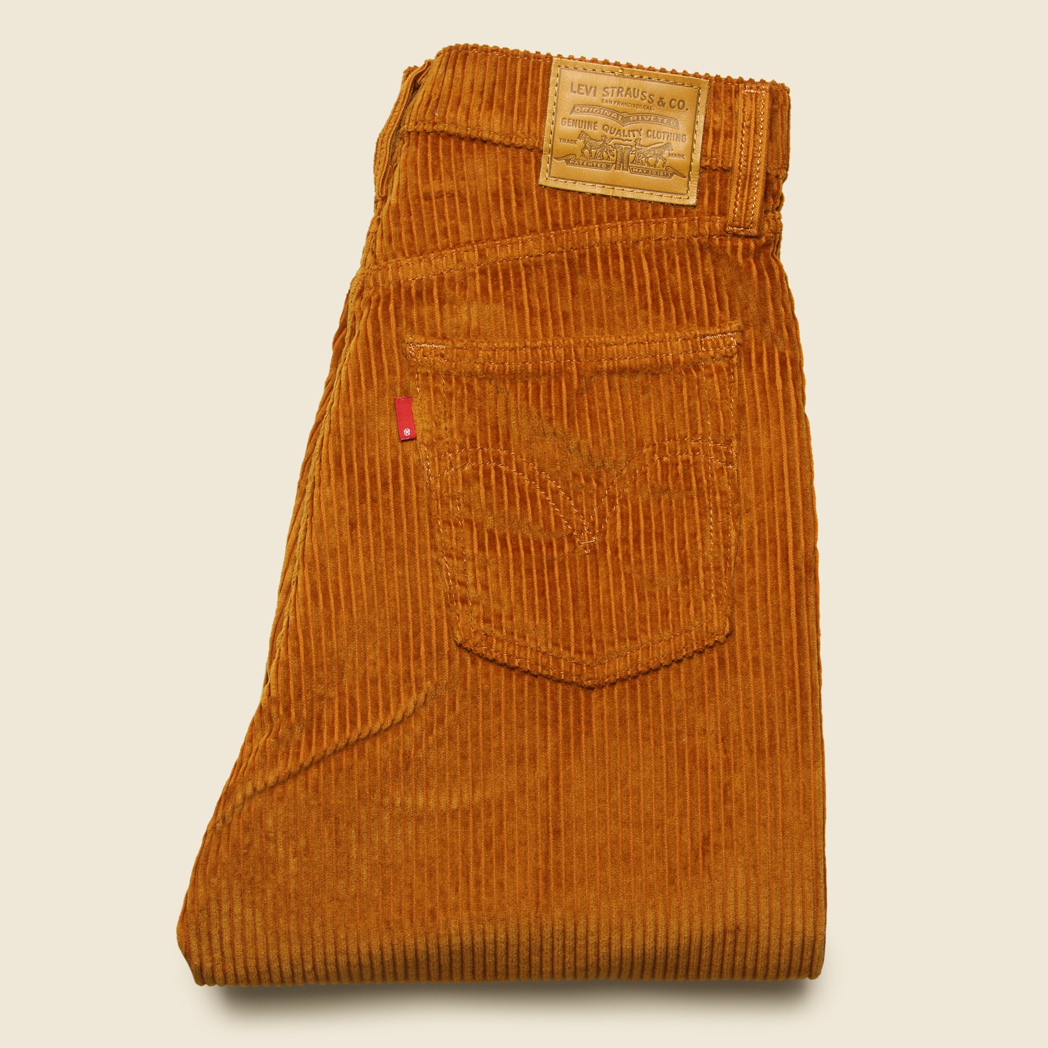 
                          Ribcage Wide Leg Corduroys - Caramel - Levis Premium - STAG Provisions - W - Pants - Twill
                        