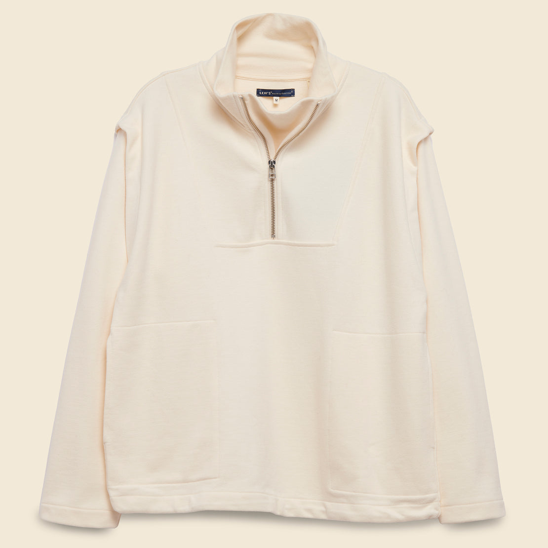 Levis Made & Crafted Fireside Fleece Pullover - Sunny Cream