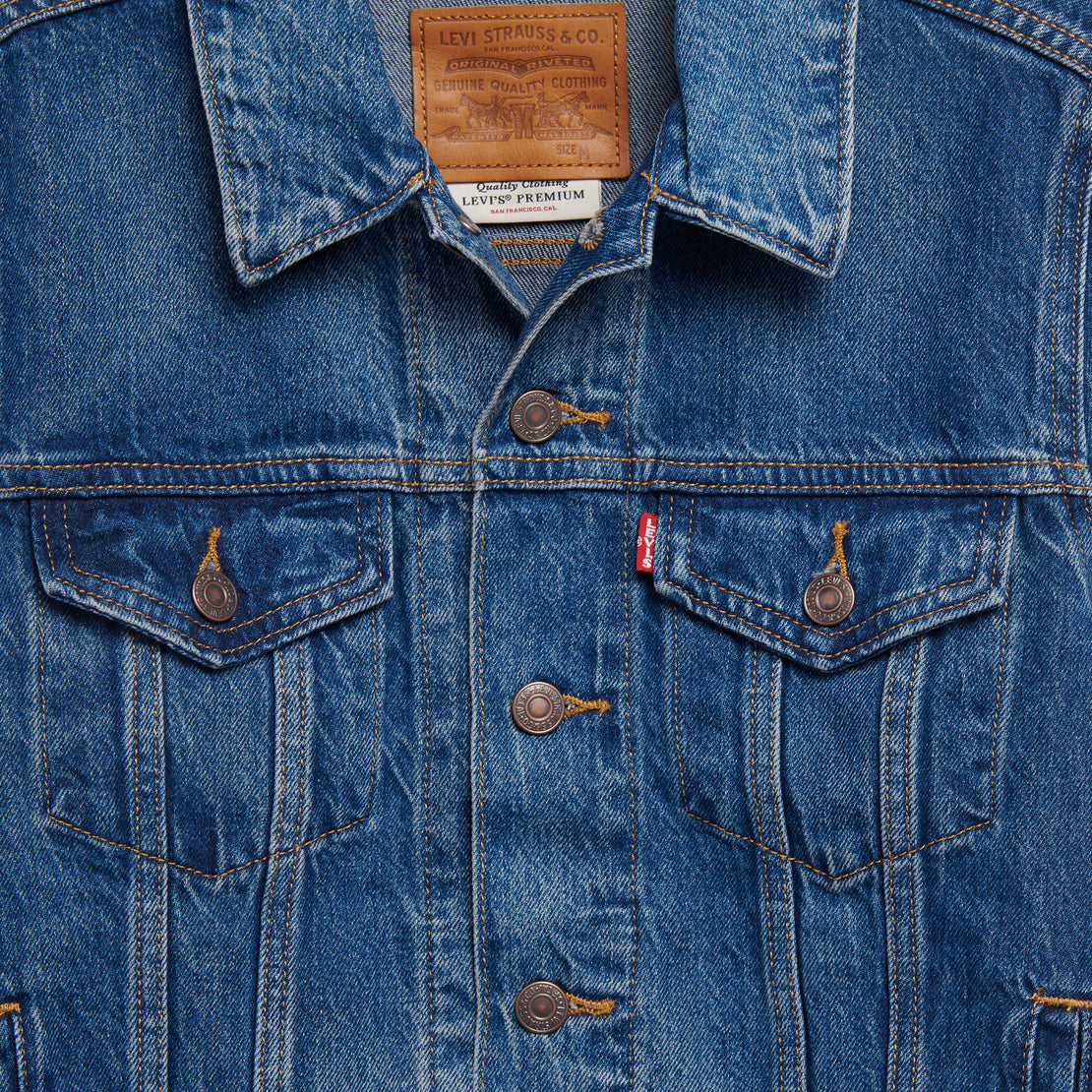 Original Trucker Jacket - Dark Wash - Levis Premium - STAG Provisions - W - Outerwear - Coat/Jacket