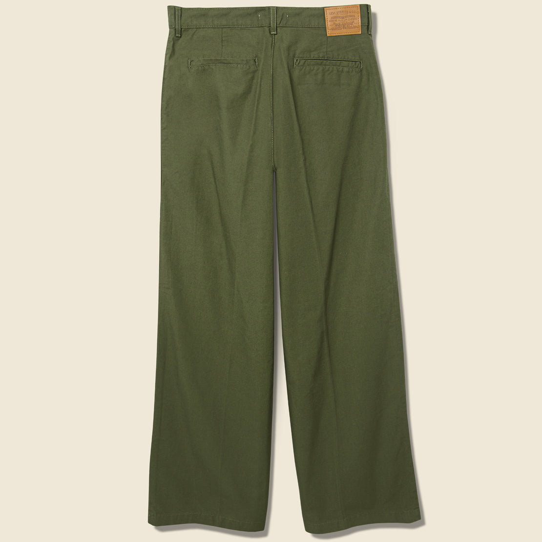Pleated High Loose Twill Pant - Olive Night - Levis Premium - STAG Provisions - W - Pants - Twill