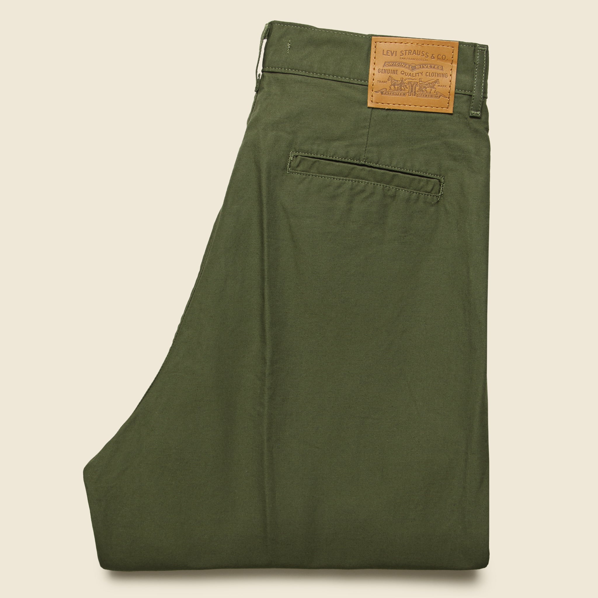 
                          Pleated High Loose Twill Pant - Olive Night - Levis Premium - STAG Provisions - W - Pants - Twill
                        