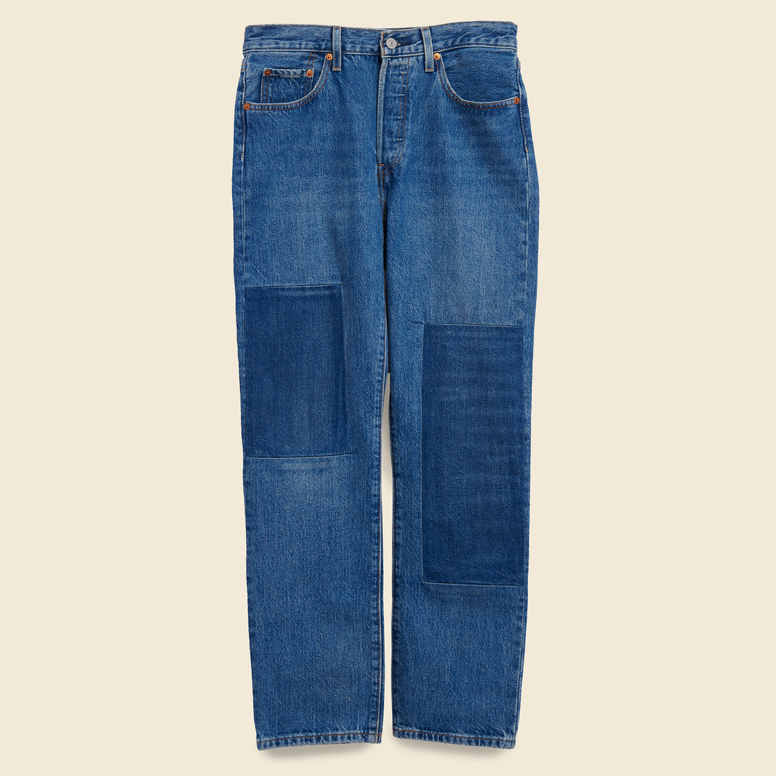 Levis Premium 501 Original Jeans - Patching In