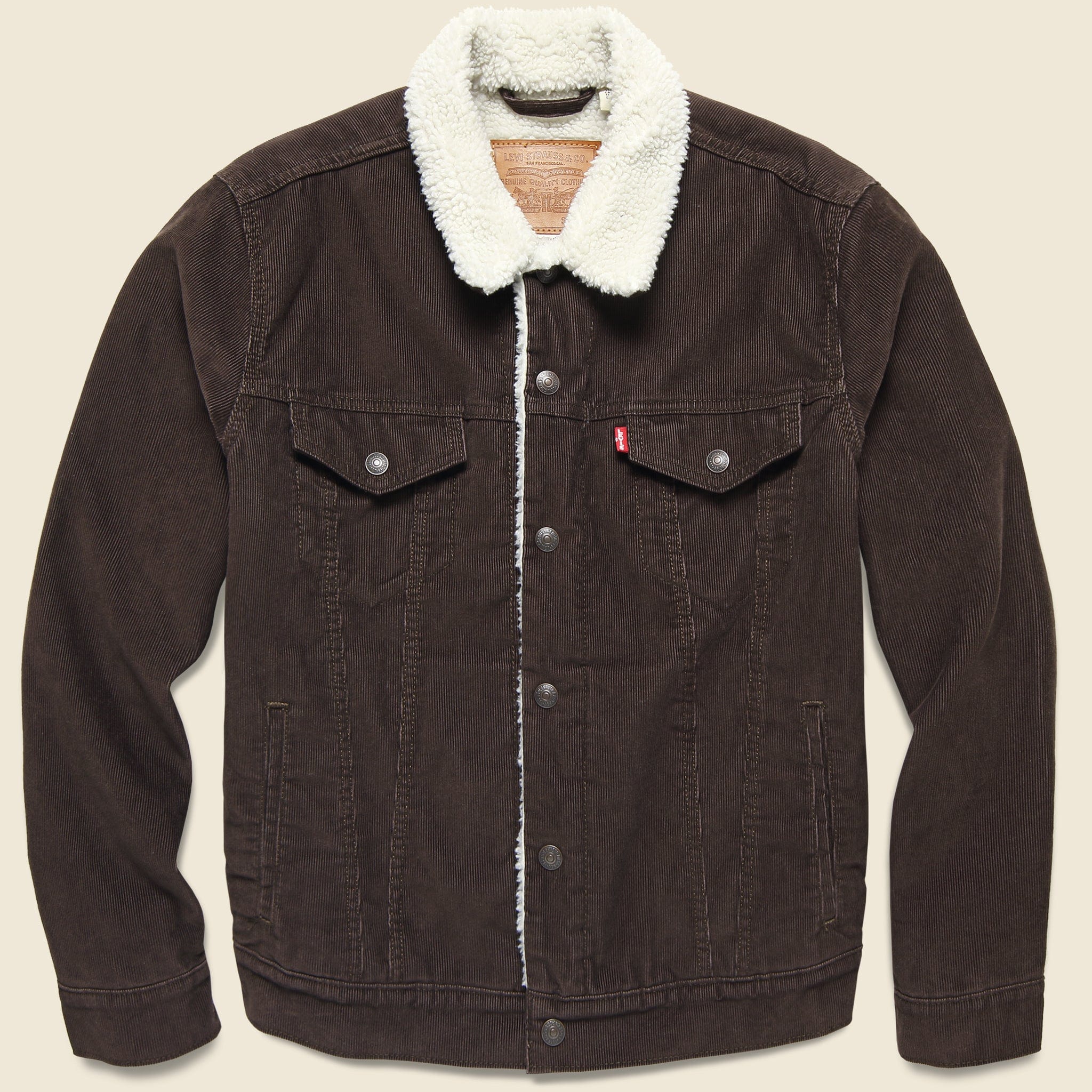 Type III Sherpa Trucker Jacket - Java Cord Sherpa - Levis Premium - STAG Provisions - Outerwear - Coat / Jacket