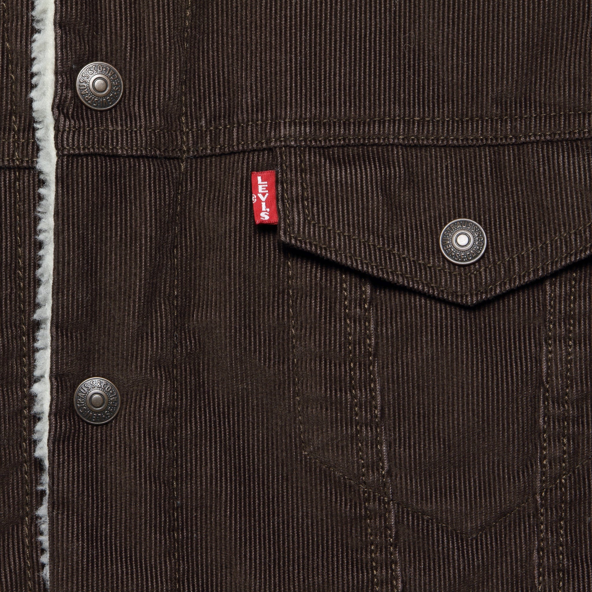 Type III Sherpa Trucker Jacket - Java Cord Sherpa - Levis Premium - STAG Provisions - Outerwear - Coat / Jacket