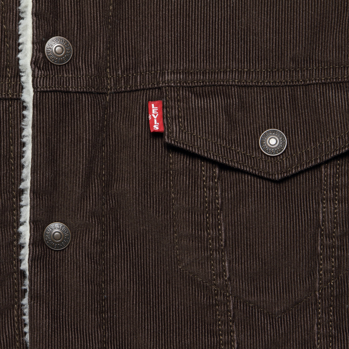 Type III Sherpa Trucker Jacket - Java Cord Sherpa - Levis Premium - STAG Provisions - Outerwear - Coat / Jacket