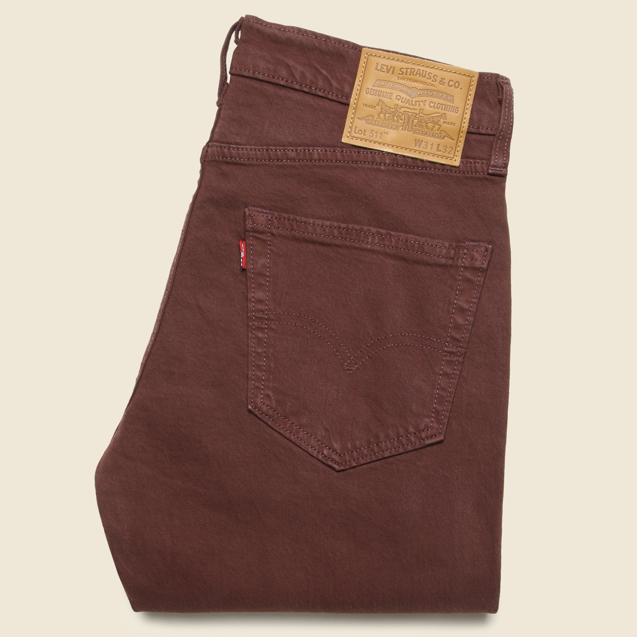 
                          511 Slim Color Jean - Higher Ground (Burgundy) - Levis Premium - STAG Provisions - Pants - Denim
                        