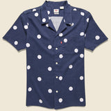 Dot Cubano Shirt - Clark Peacoat - Levis Premium - STAG Provisions - Tops - S/S Woven - Dot