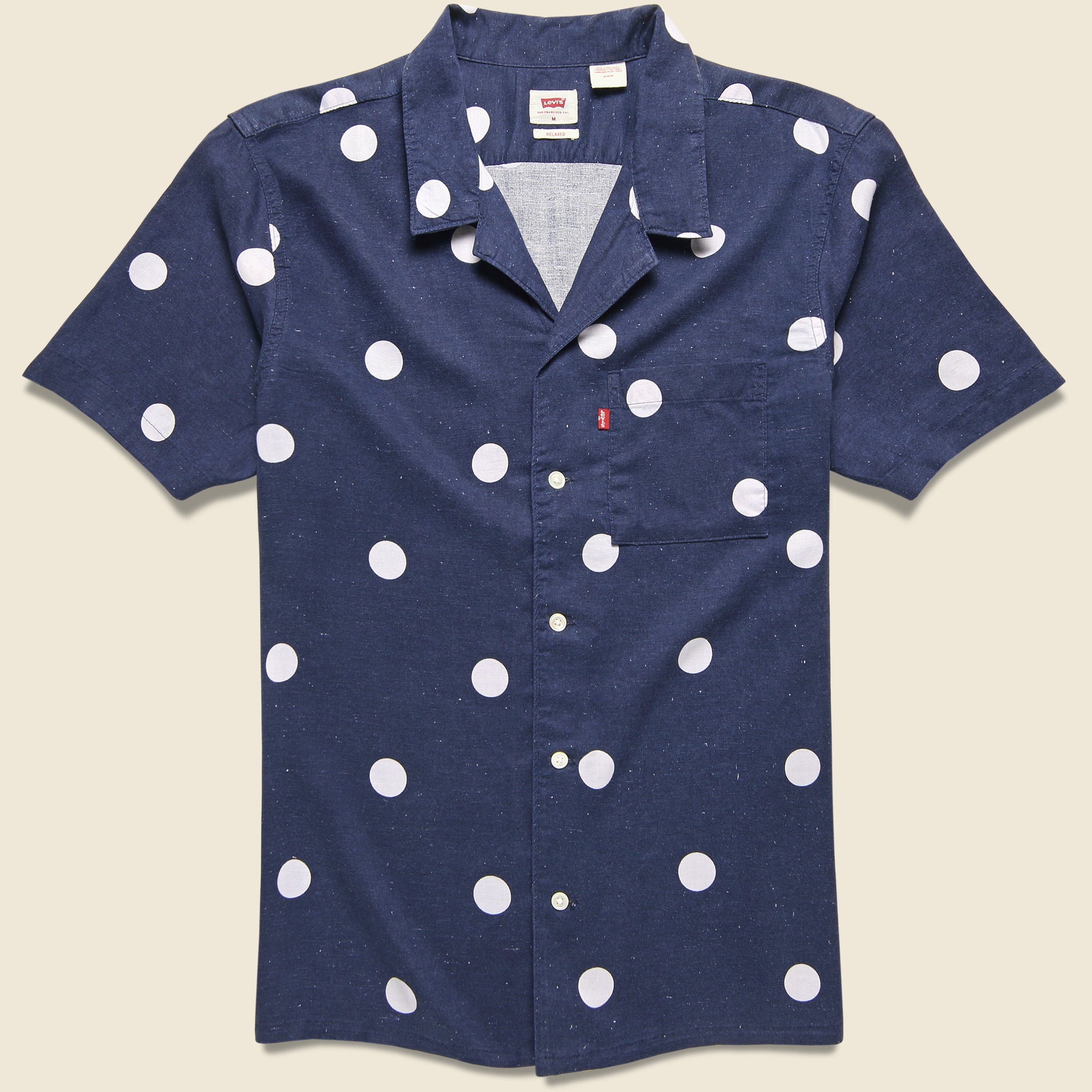 Dot Cubano Shirt - Clark Peacoat - Levis Premium - STAG Provisions - Tops - S/S Woven - Dot