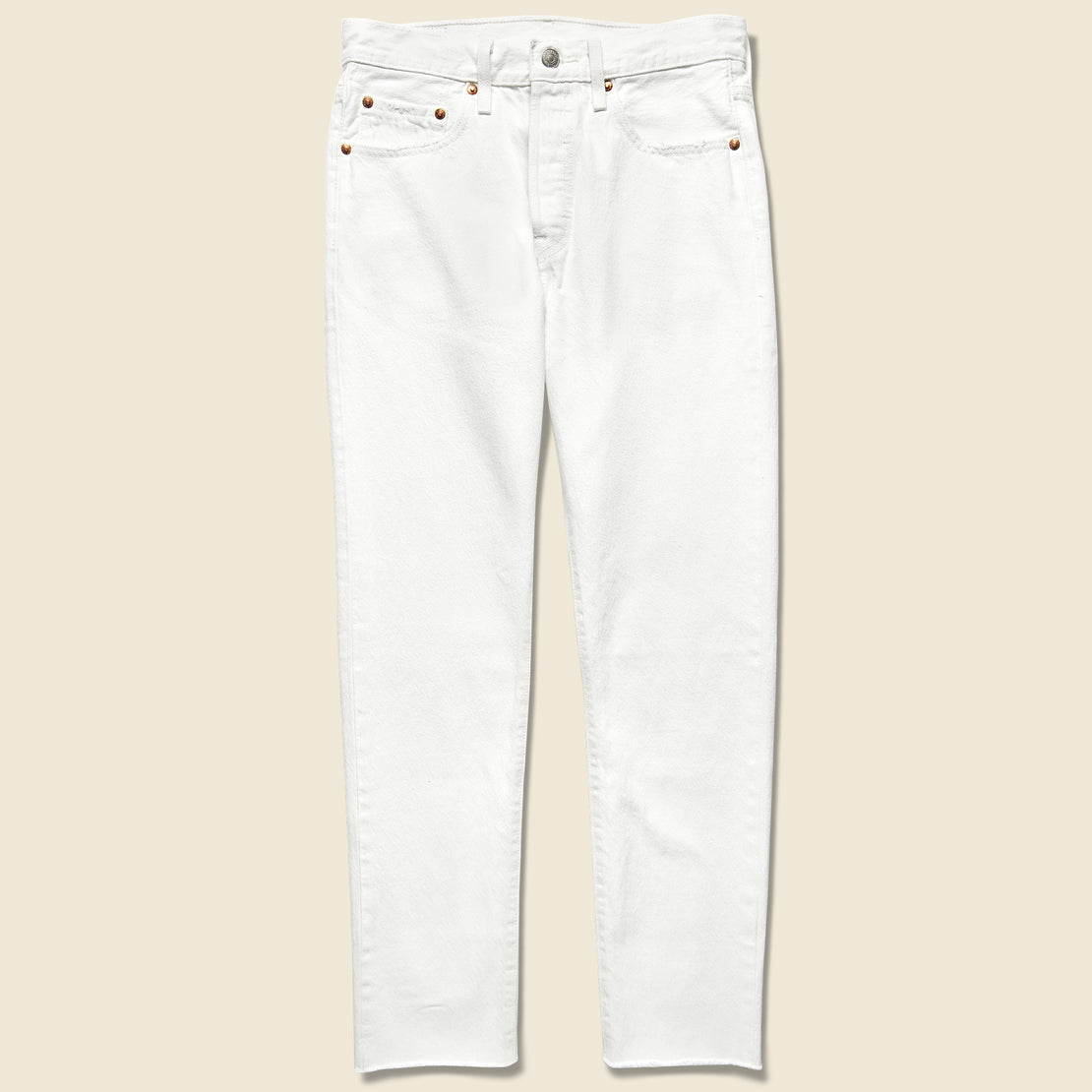 Levis Premium 501 Skinny Jean - Crystalline White